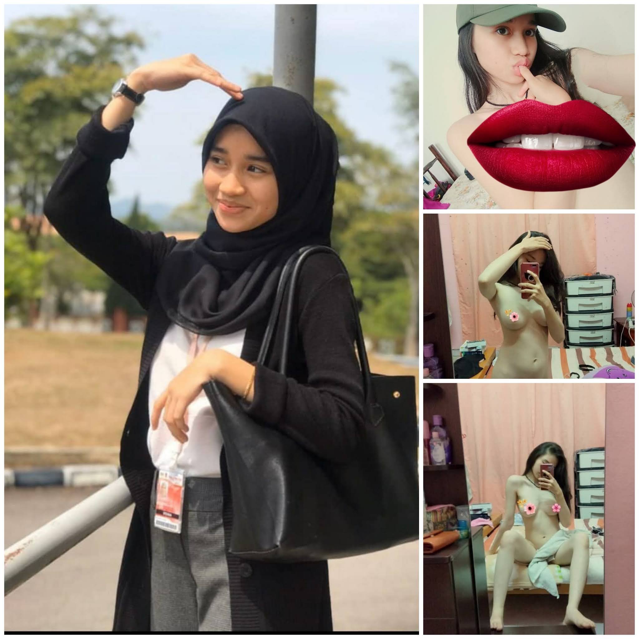Terbaru Indo Firal 2025 Mahasiswi Hijab Bra Merah Eksib Wikwik di Balkon Top Viral Abg